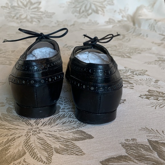 Andrew Geller Black Leather Flats - Picture 2 of 7